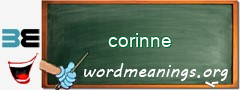 WordMeaning blackboard for corinne